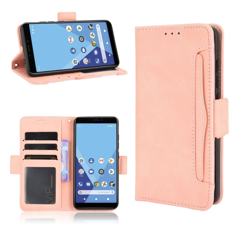 For Wiko Y51 / Sunny 5 Lite Skin Feel Calf Pattern Horizontal Flip Leather Case with Holder & Card Slots & Photo Frame