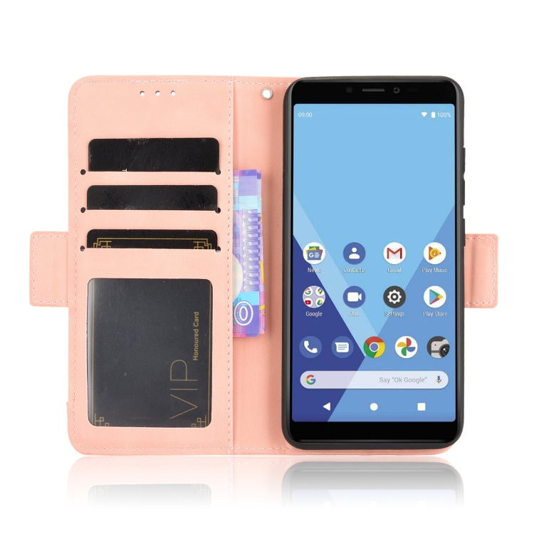 For Wiko Y51 / Sunny 5 Lite Skin Feel Calf Pattern Horizontal Flip Leather Case with Holder & Card Slots & Photo Frame