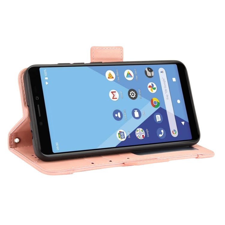 For Wiko Y51 / Sunny 5 Lite Skin Feel Calf Pattern Horizontal Flip Leather Case with Holder & Card Slots & Photo Frame