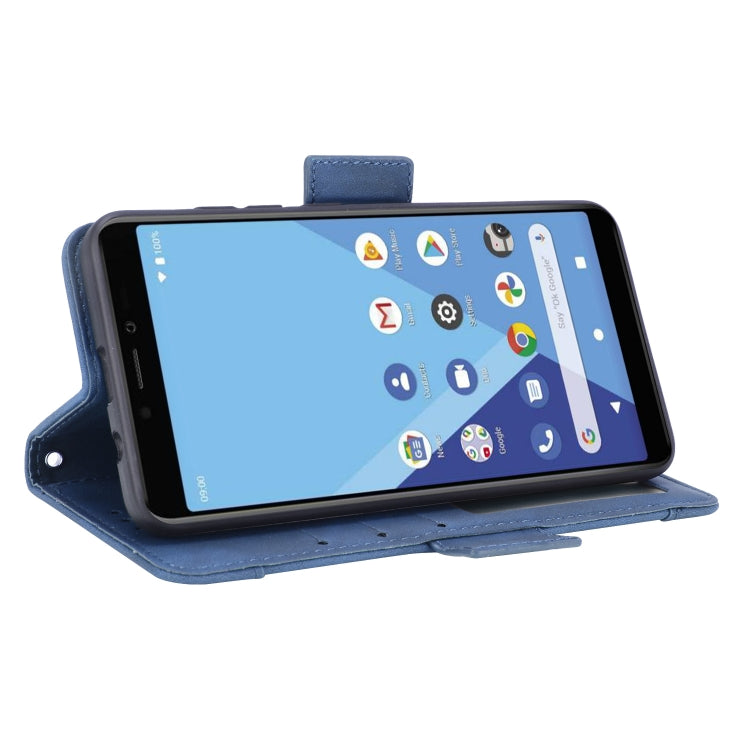 For Wiko Y51 / Sunny 5 Lite Skin Feel Calf Pattern Horizontal Flip Leather Case with Holder & Card Slots & Photo Frame