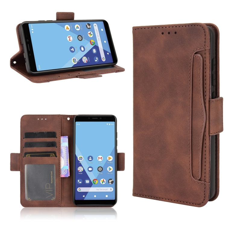 For Wiko Y51 / Sunny 5 Lite Skin Feel Calf Pattern Horizontal Flip Leather Case with Holder & Card Slots & Photo Frame