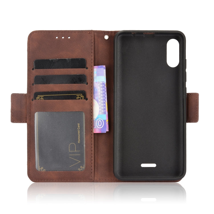 For Wiko Y51 / Sunny 5 Lite Skin Feel Calf Pattern Horizontal Flip Leather Case with Holder & Card Slots & Photo Frame