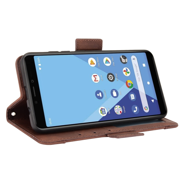For Wiko Y51 / Sunny 5 Lite Skin Feel Calf Pattern Horizontal Flip Leather Case with Holder & Card Slots & Photo Frame