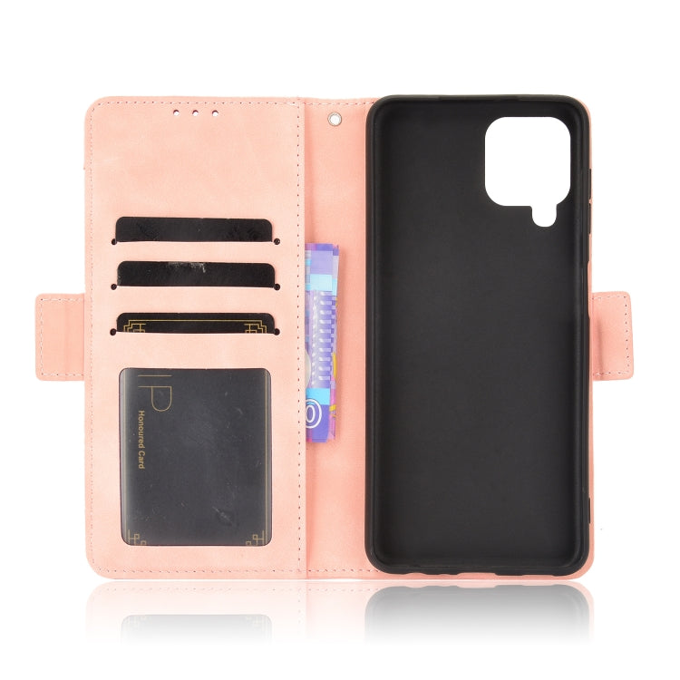 For Samsung Galaxy A22 4G Skin Feel Calf Pattern Horizontal Flip Leather Case with Holder & Card Slots & Photo Frame