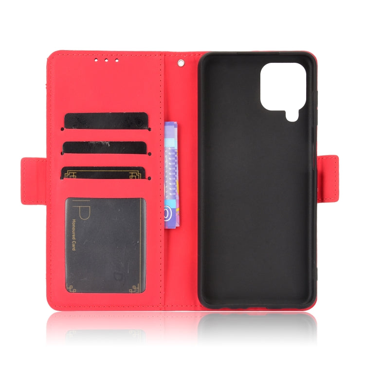 For Samsung Galaxy A22 4G Skin Feel Calf Pattern Horizontal Flip Leather Case with Holder & Card Slots & Photo Frame
