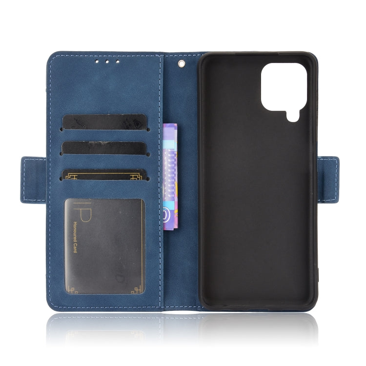 For Samsung Galaxy A22 4G Skin Feel Calf Pattern Horizontal Flip Leather Case with Holder & Card Slots & Photo Frame