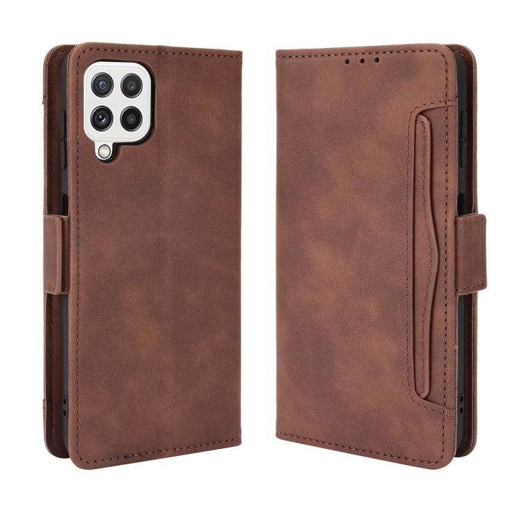 For Samsung Galaxy A22 4G Skin Feel Calf Pattern Horizontal Flip Leather Case with Holder & Card Slots & Photo Frame