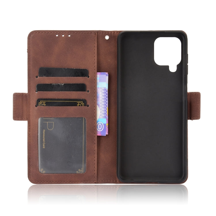 For Samsung Galaxy A22 4G Skin Feel Calf Pattern Horizontal Flip Leather Case with Holder & Card Slots & Photo Frame
