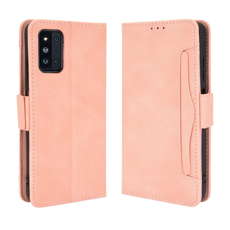 For Samsung Galaxy F52 5G Skin Feel Calf Pattern Horizontal Flip Leather Case with Holder & Card Slots & Photo Frame