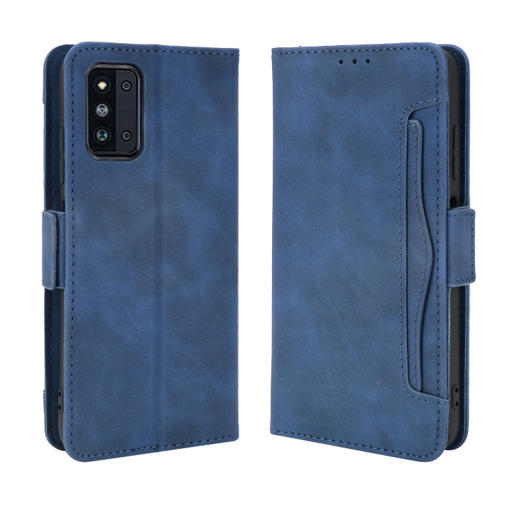 For Samsung Galaxy F52 5G Skin Feel Calf Pattern Horizontal Flip Leather Case with Holder & Card Slots & Photo Frame