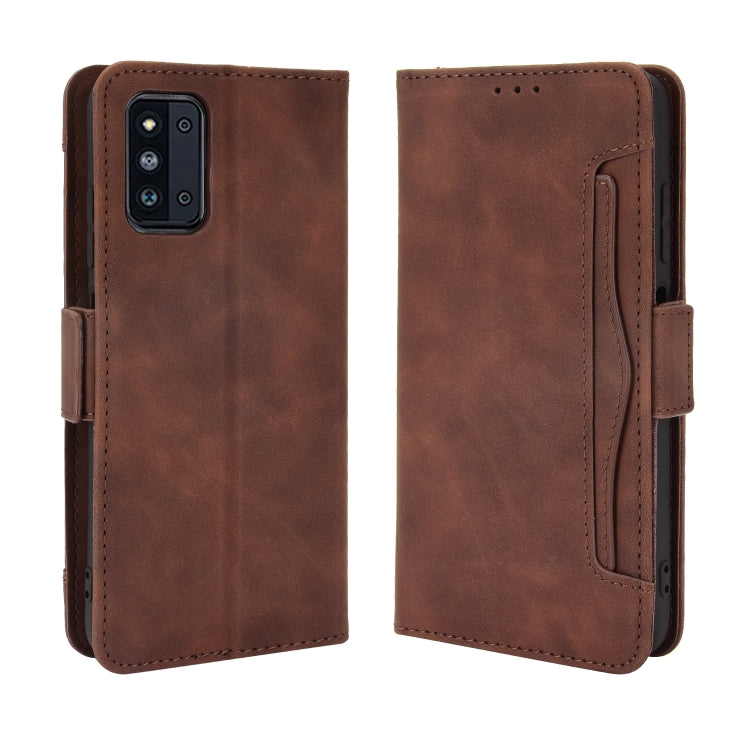 For Samsung Galaxy F52 5G Skin Feel Calf Pattern Horizontal Flip Leather Case with Holder & Card Slots & Photo Frame