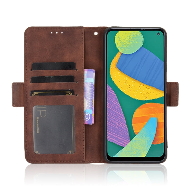 For Samsung Galaxy F52 5G Skin Feel Calf Pattern Horizontal Flip Leather Case with Holder & Card Slots & Photo Frame