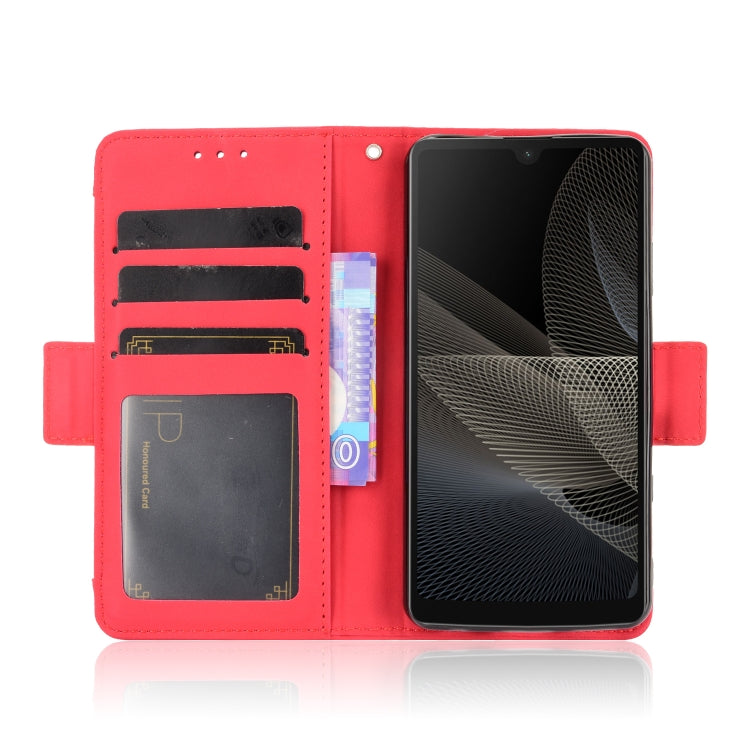For Sony Xperia Ace II SO-41B Skin Feel Calf Pattern Horizontal Flip Leather Case with Holder & Card Slots & Photo Frame