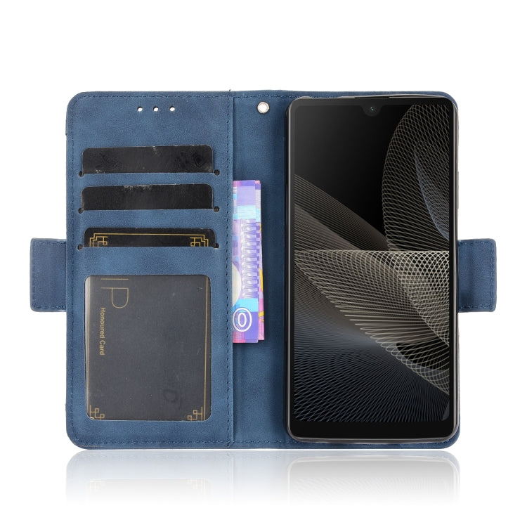 For Sony Xperia Ace II SO-41B Skin Feel Calf Pattern Horizontal Flip Leather Case with Holder & Card Slots & Photo Frame