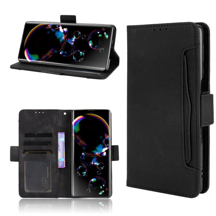 For Sharp Aquos R6 Skin Feel Calf Pattern Horizontal Flip Leather Case with Holder & Card Slots & Photo Frame