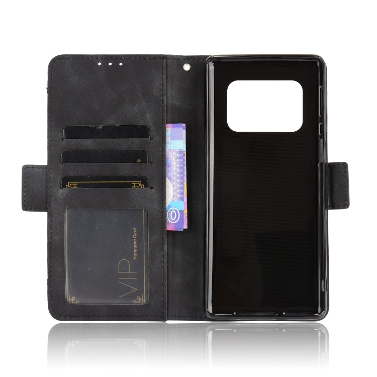 For Sharp Aquos R6 Skin Feel Calf Pattern Horizontal Flip Leather Case with Holder & Card Slots & Photo Frame