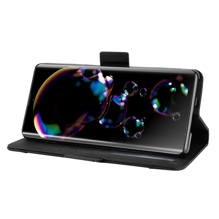 For Sharp Aquos R6 Skin Feel Calf Pattern Horizontal Flip Leather Case with Holder & Card Slots & Photo Frame