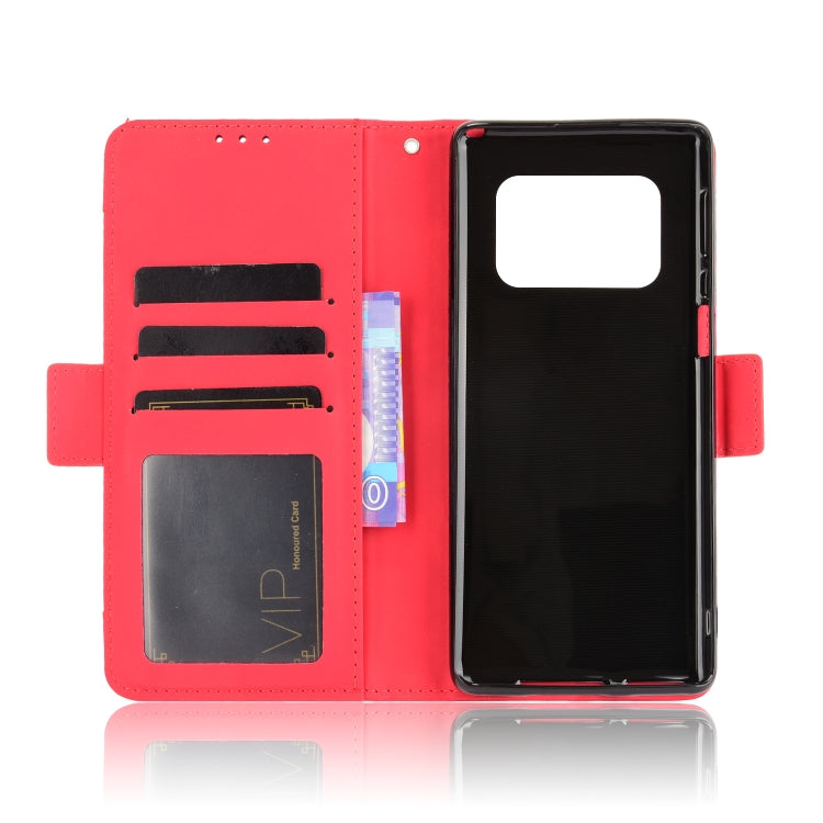 For Sharp Aquos R6 Skin Feel Calf Pattern Horizontal Flip Leather Case with Holder & Card Slots & Photo Frame