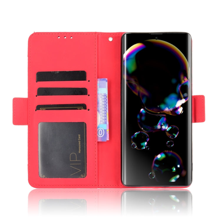 For Sharp Aquos R6 Skin Feel Calf Pattern Horizontal Flip Leather Case with Holder & Card Slots & Photo Frame