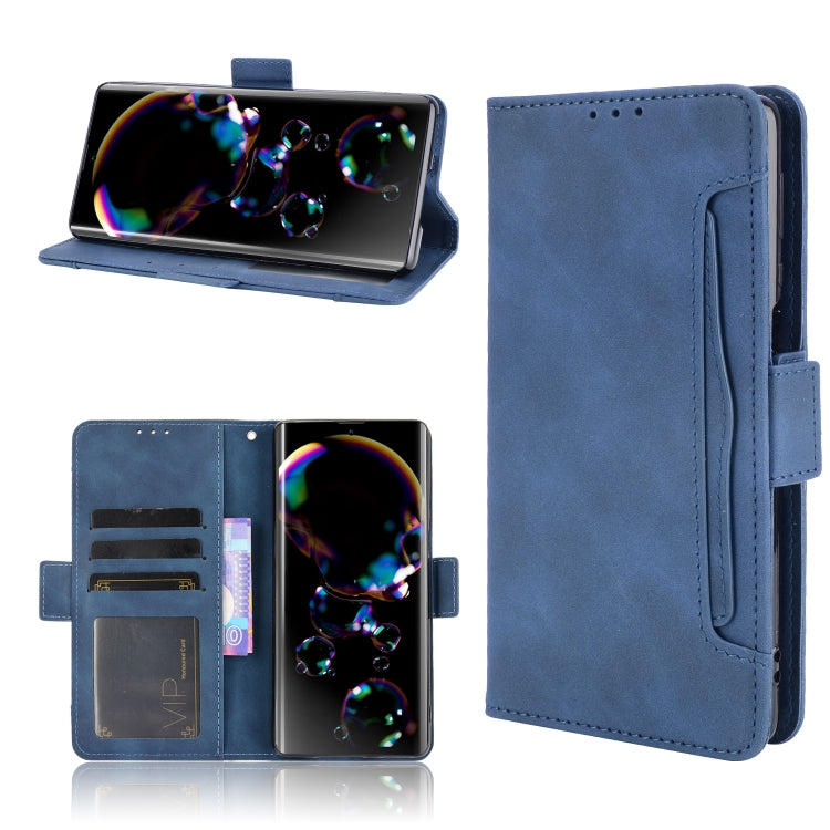 For Sharp Aquos R6 Skin Feel Calf Pattern Horizontal Flip Leather Case with Holder & Card Slots & Photo Frame