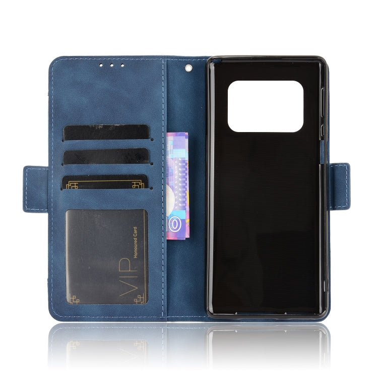 For Sharp Aquos R6 Skin Feel Calf Pattern Horizontal Flip Leather Case with Holder & Card Slots & Photo Frame