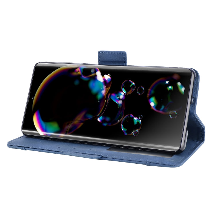 For Sharp Aquos R6 Skin Feel Calf Pattern Horizontal Flip Leather Case with Holder & Card Slots & Photo Frame