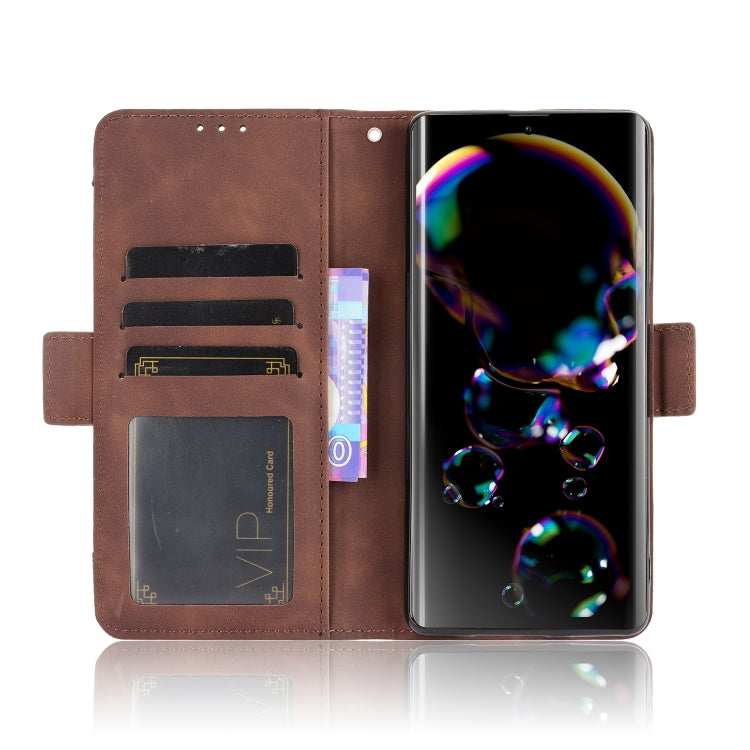 For Sharp Aquos R6 Skin Feel Calf Pattern Horizontal Flip Leather Case with Holder & Card Slots & Photo Frame