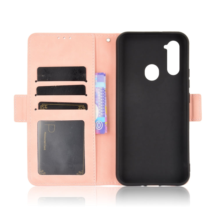 For ZTE Libero 5G Skin Feel Calf Pattern Horizontal Flip Leather Case with Holder & Card Slots & Photo Frame