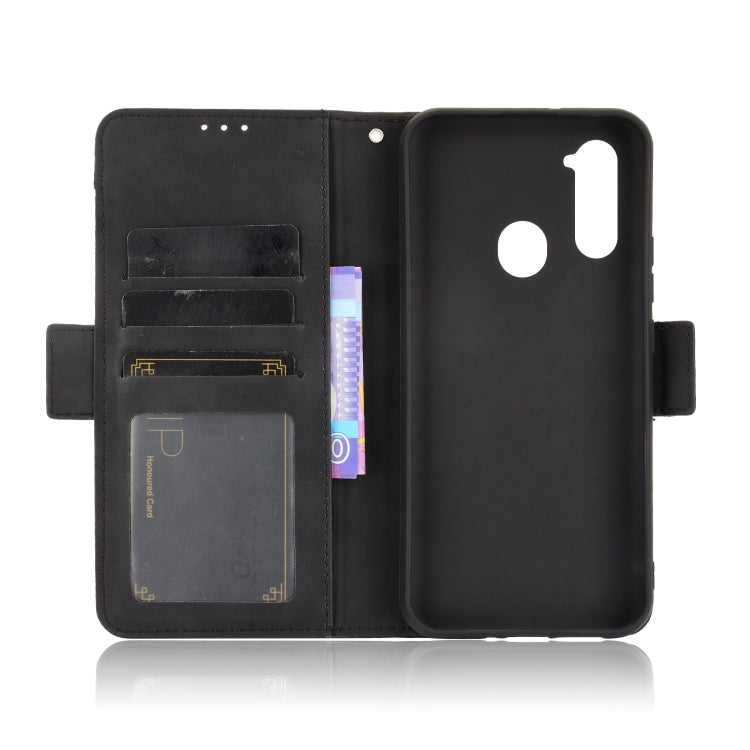 For ZTE Libero 5G Skin Feel Calf Pattern Horizontal Flip Leather Case with Holder & Card Slots & Photo Frame