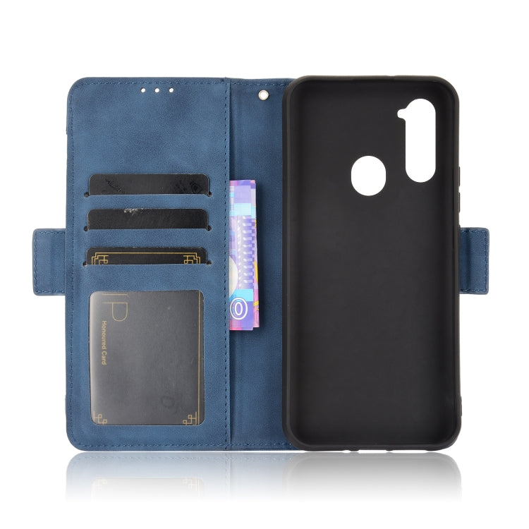 For ZTE Libero 5G Skin Feel Calf Pattern Horizontal Flip Leather Case with Holder & Card Slots & Photo Frame