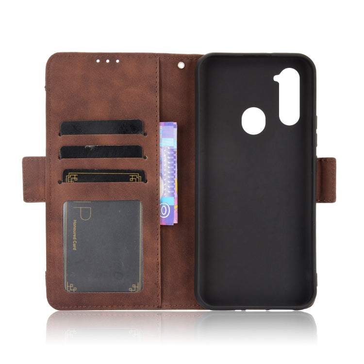 For ZTE Libero 5G Skin Feel Calf Pattern Horizontal Flip Leather Case with Holder & Card Slots & Photo Frame