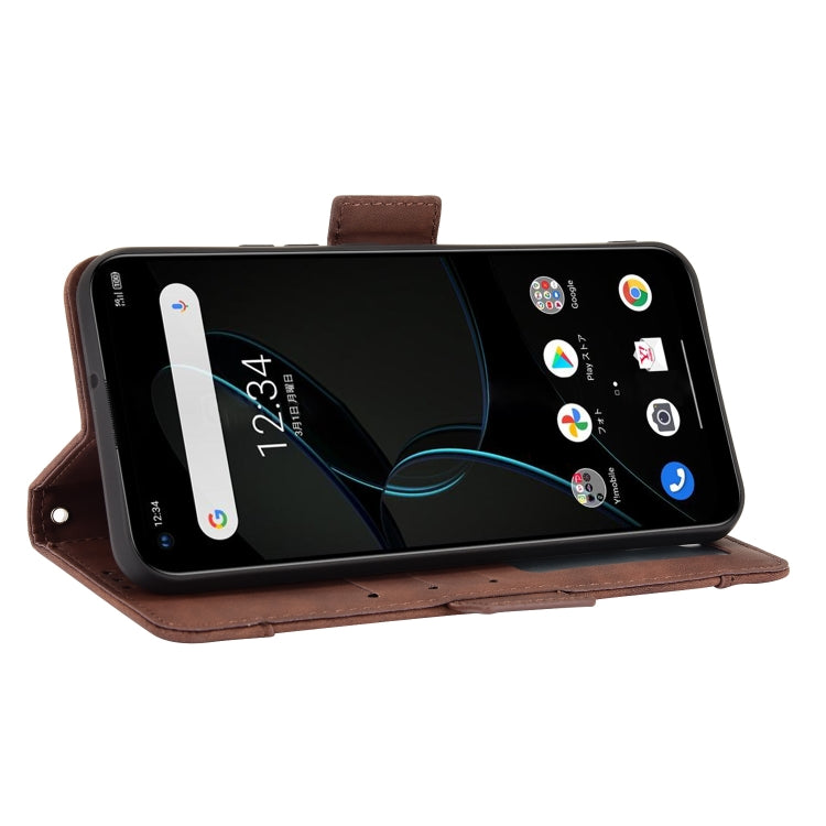 For ZTE Libero 5G Skin Feel Calf Pattern Horizontal Flip Leather Case with Holder & Card Slots & Photo Frame