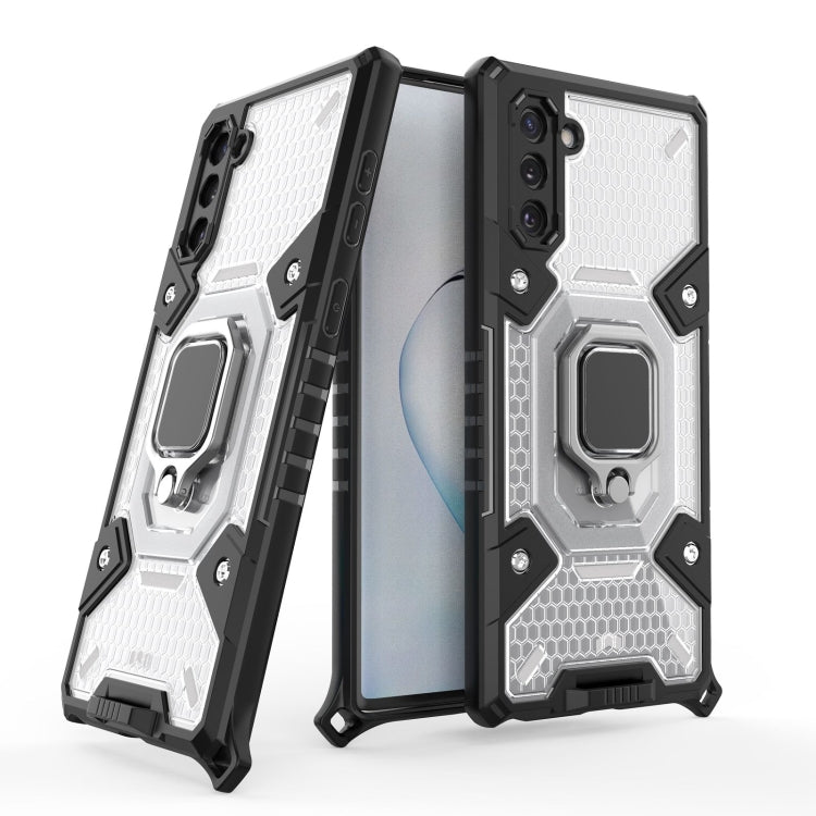 For Samsung Galaxy Note10 Space PC+TPU Ring Holder Protective Case