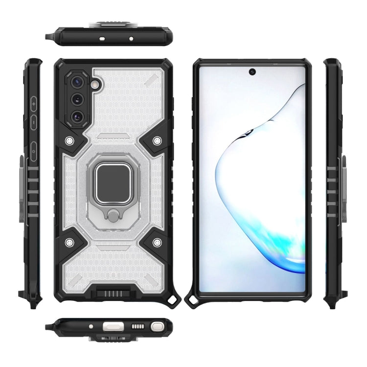 For Samsung Galaxy Note10 Space PC+TPU Ring Holder Protective Case