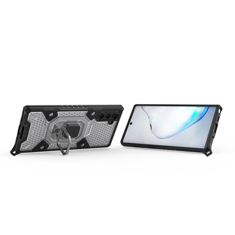 For Samsung Galaxy Note10 Space PC+TPU Ring Holder Protective Case