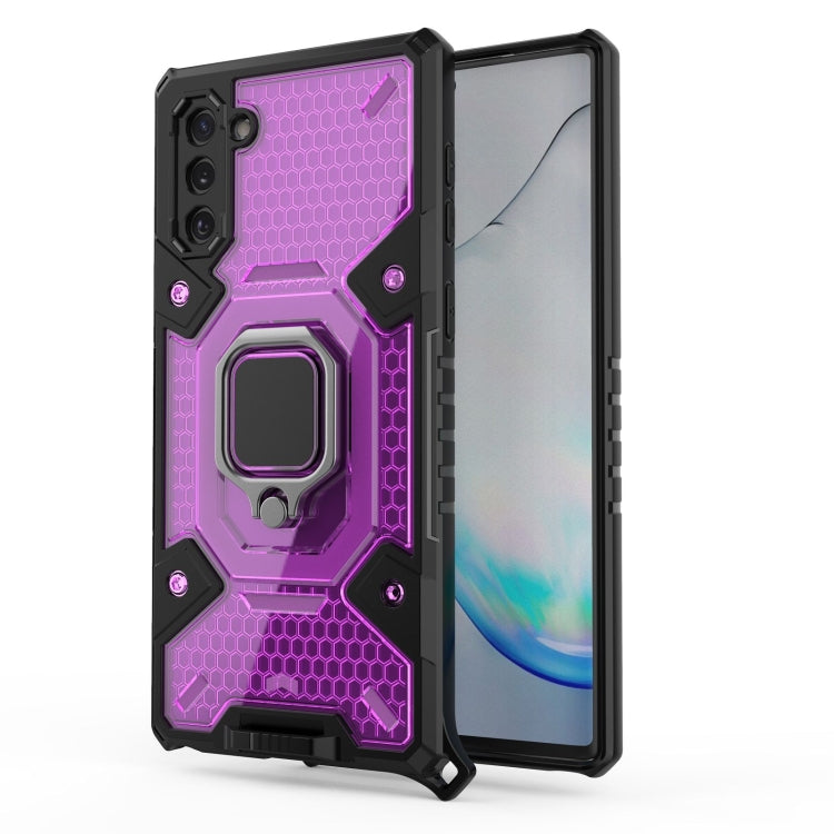For Samsung Galaxy Note10 Space PC+TPU Ring Holder Protective Case