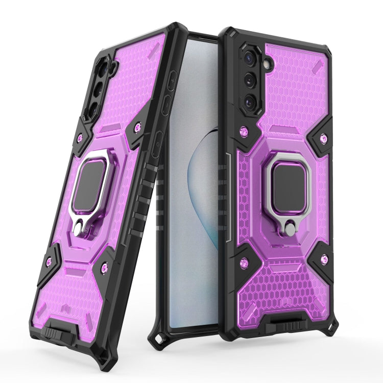 For Samsung Galaxy Note10 Space PC+TPU Ring Holder Protective Case