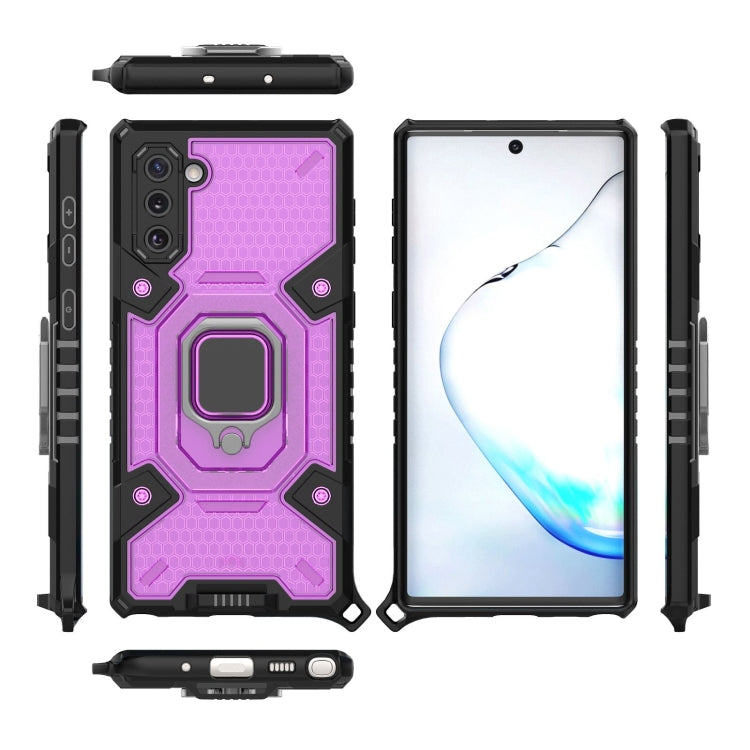 For Samsung Galaxy Note10 Space PC+TPU Ring Holder Protective Case