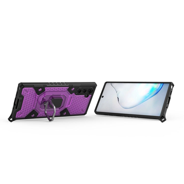 For Samsung Galaxy Note10 Space PC+TPU Ring Holder Protective Case
