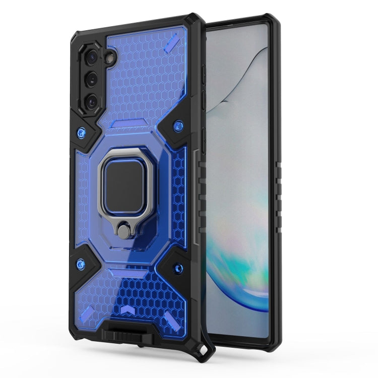 For Samsung Galaxy Note10 Space PC+TPU Ring Holder Protective Case