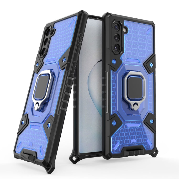 For Samsung Galaxy Note10 Space PC+TPU Ring Holder Protective Case