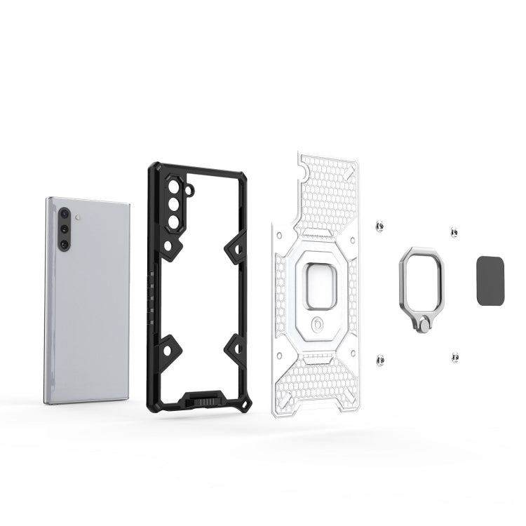For Samsung Galaxy Note10 Space PC+TPU Ring Holder Protective Case