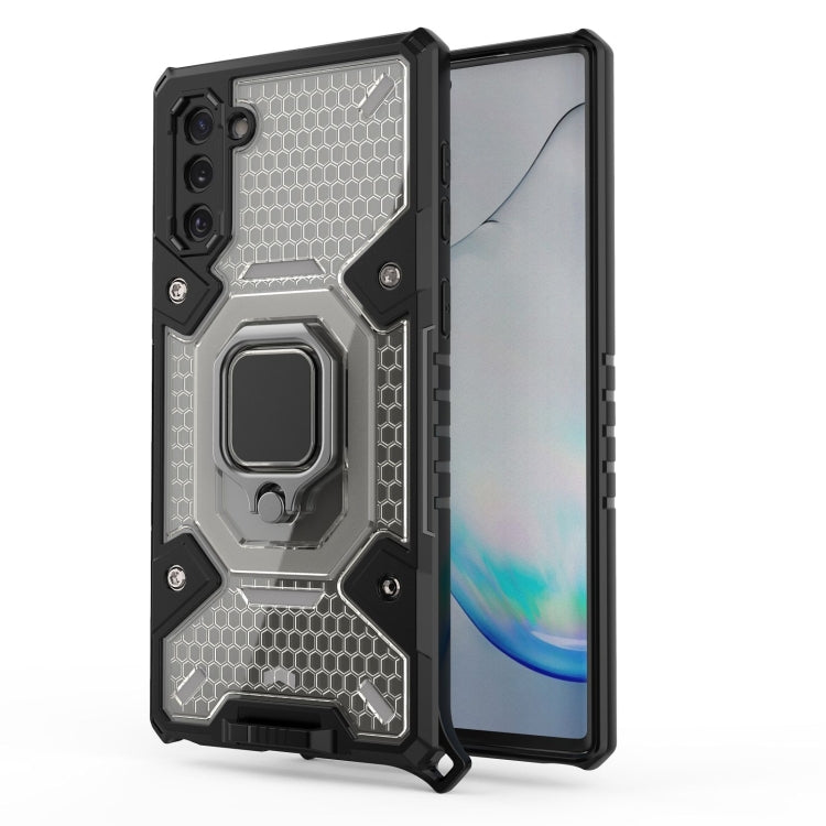 For Samsung Galaxy Note10 Space PC+TPU Ring Holder Protective Case
