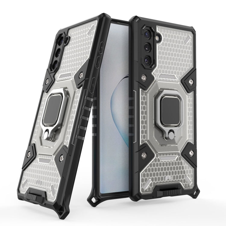 For Samsung Galaxy Note10 Space PC+TPU Ring Holder Protective Case