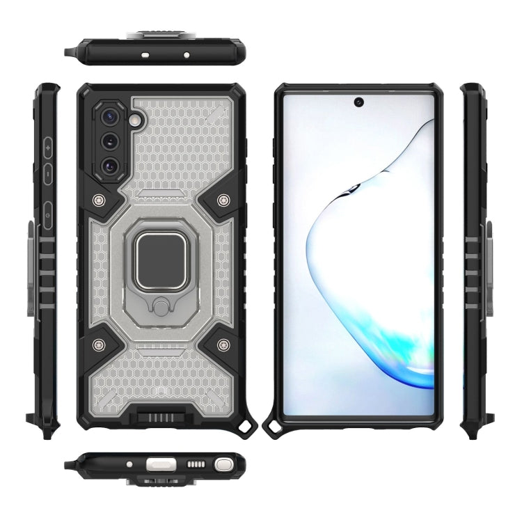 For Samsung Galaxy Note10 Space PC+TPU Ring Holder Protective Case