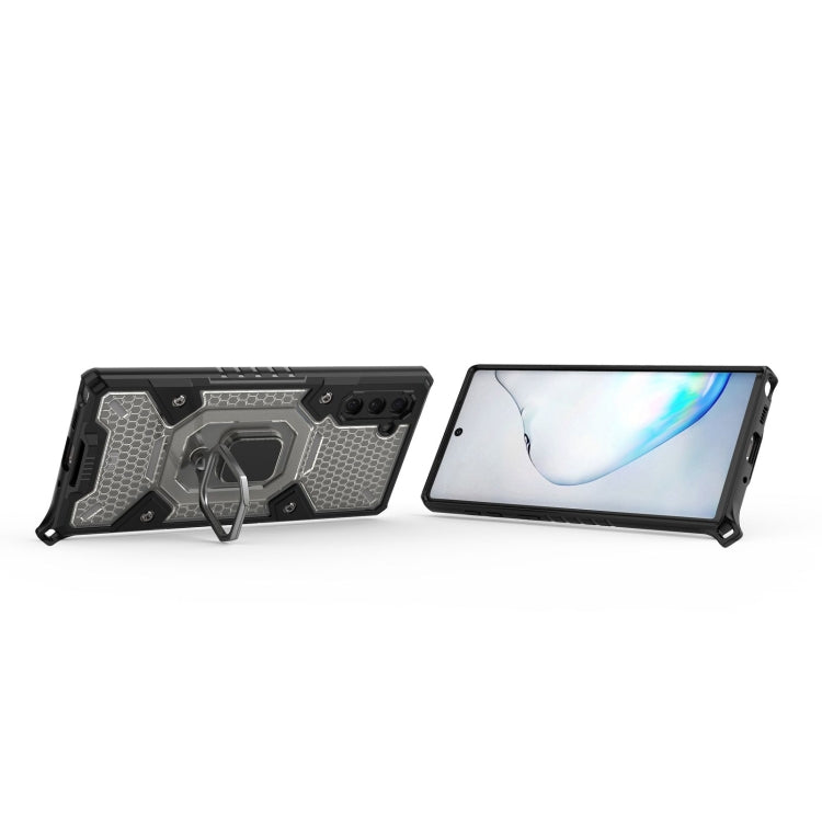 For Samsung Galaxy Note10 Space PC+TPU Ring Holder Protective Case