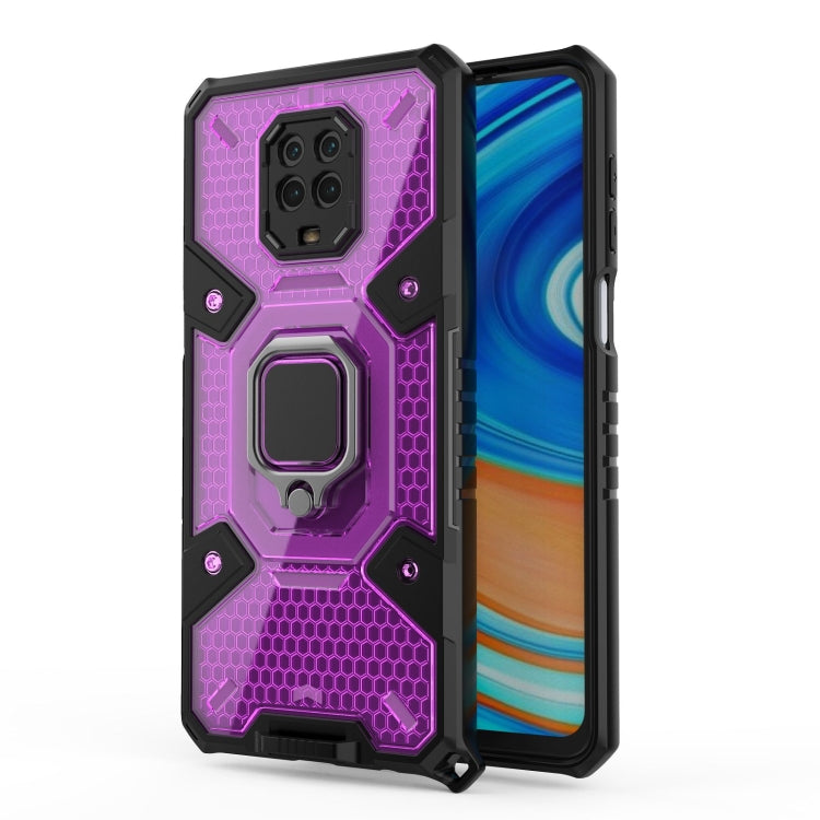For Xiaomi Redmi Note 9 Pro Max Space PC+TPU Ring Holder Protective Case