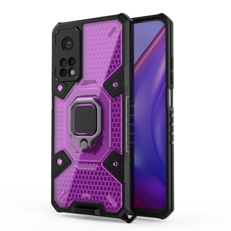 For Xiaomi Mi 10T Pro Space PC+TPU Ring Holder Protective Case