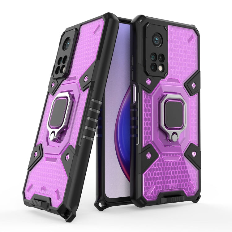 For Xiaomi Mi 10T Pro Space PC+TPU Ring Holder Protective Case