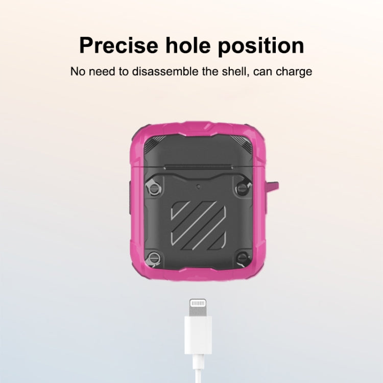 Wireless Earphones Three Defenses Transformers Second Generation Protective Case with Hook Up For AirPods 1/2